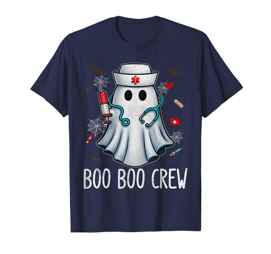 Boo Boo Crew Nurse Nursing Halloween Costumes Men Women T-Shirt