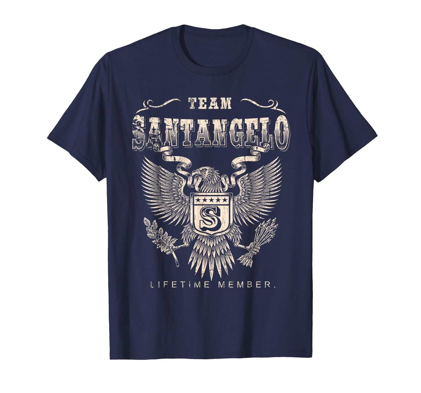Team SANTANGELO Family Name Lifetime Member T-Shirt
