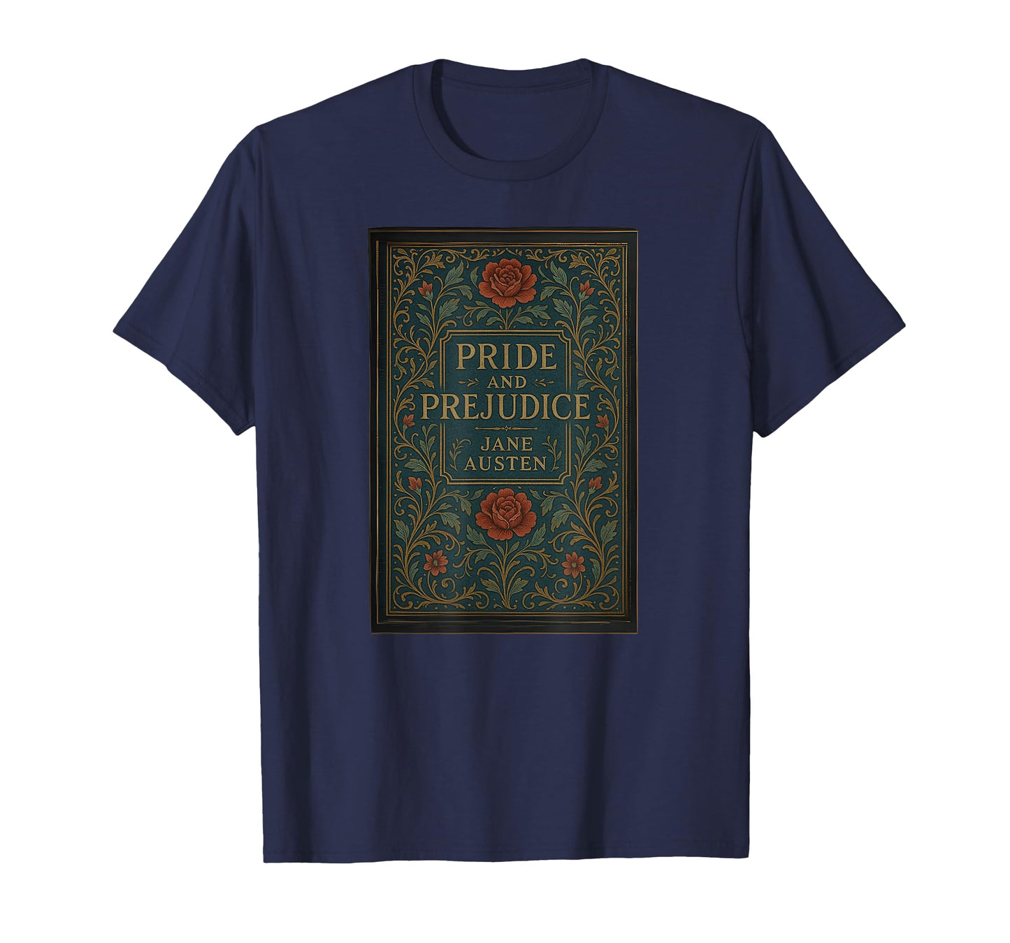 Jane Austen, Pride and Prejudice Cover Mr Darcy Book Lovers T-Shirt