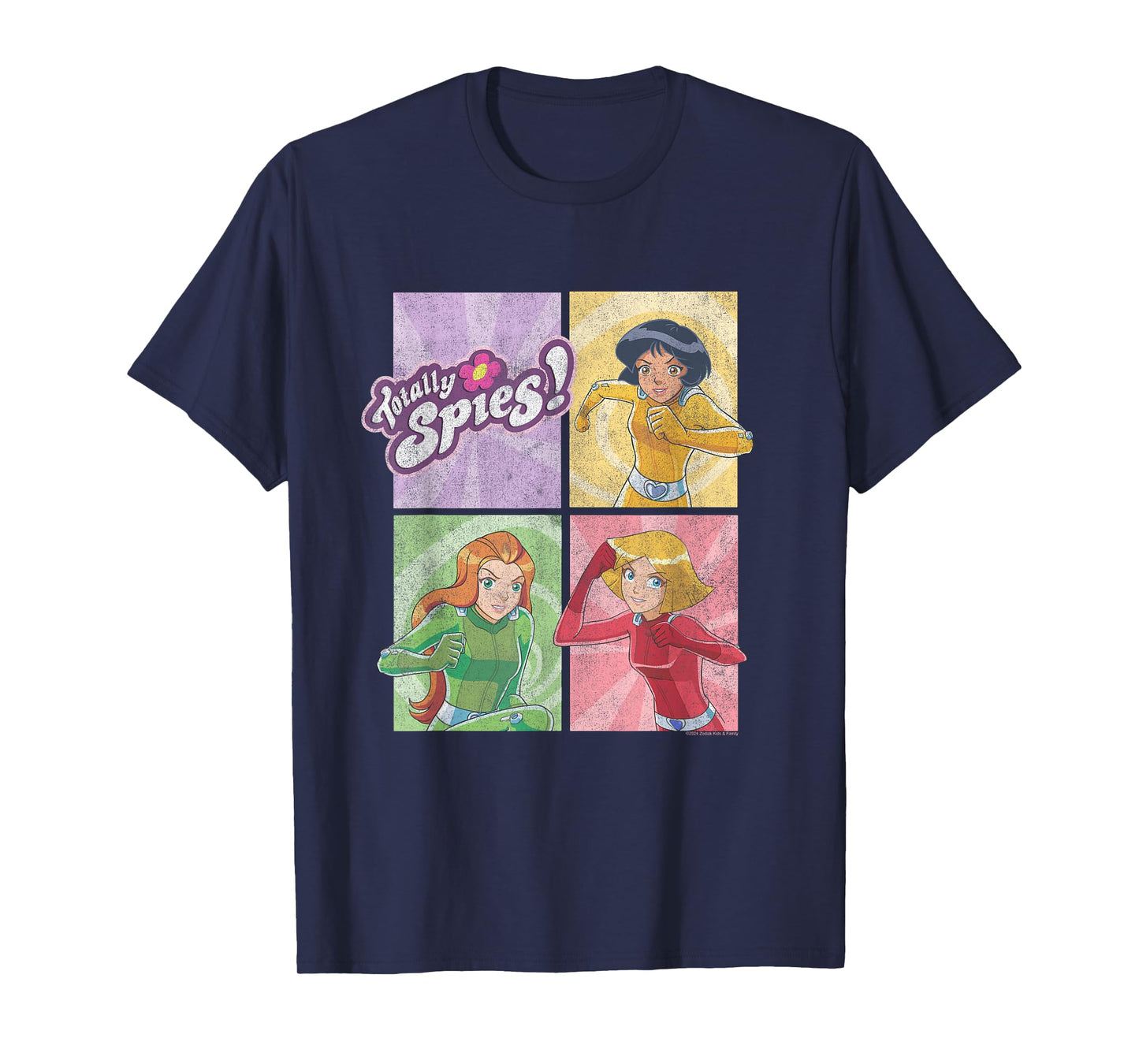 Totally Spies! Four Block Characters & Logo T-Shirt