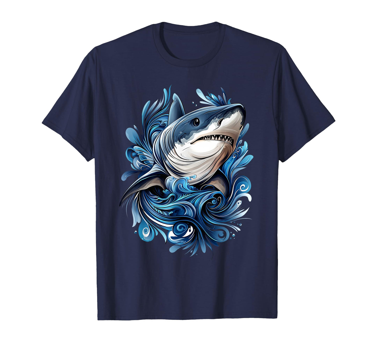 Shark Wildlife Nature Colorful Shark T-Shirt