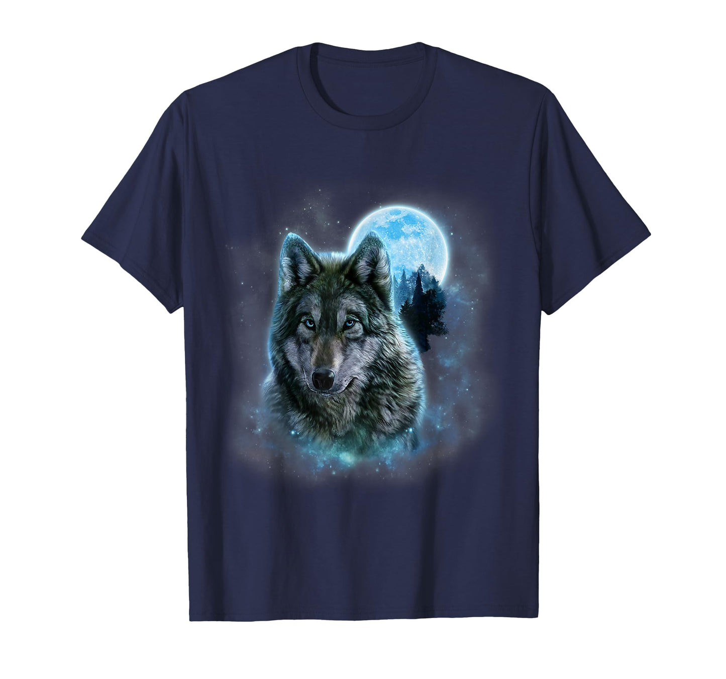 Wolf Howling at The Moon Wildlife Wolves Lovers Men T-Shirt
