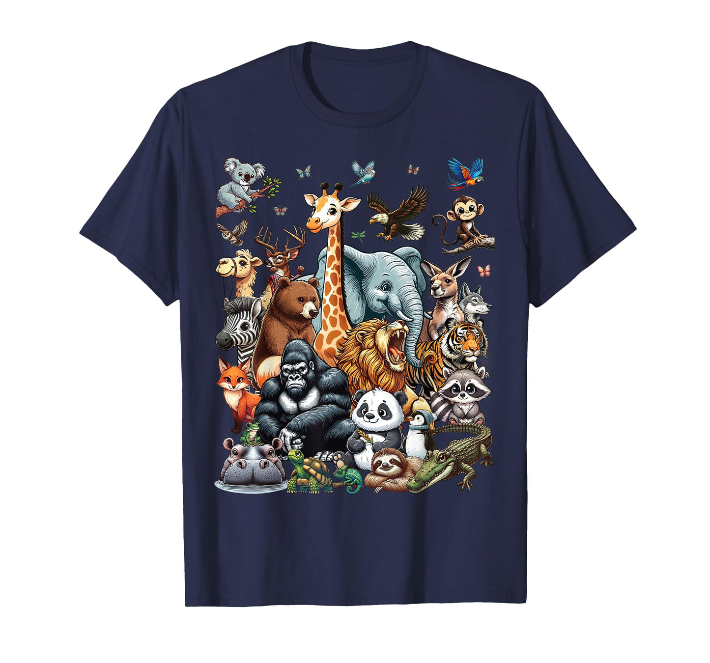 Zoo Animals Wildlife Safari Jungle Zoo Birthday Party T-Shirt