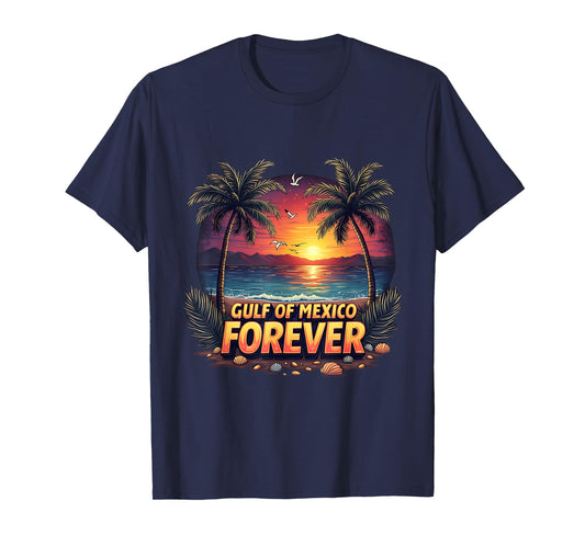 Gulf of Mexico Sunset Beach Vacation Vibes Beach Lovers T-Shirt
