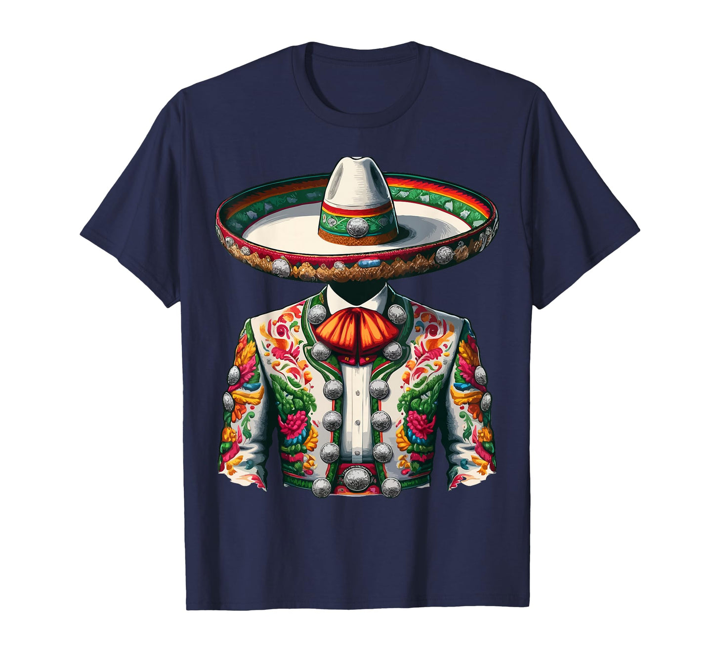 Vibrant Mexican Charro Suit Traditional Mariachi T-Shirt
