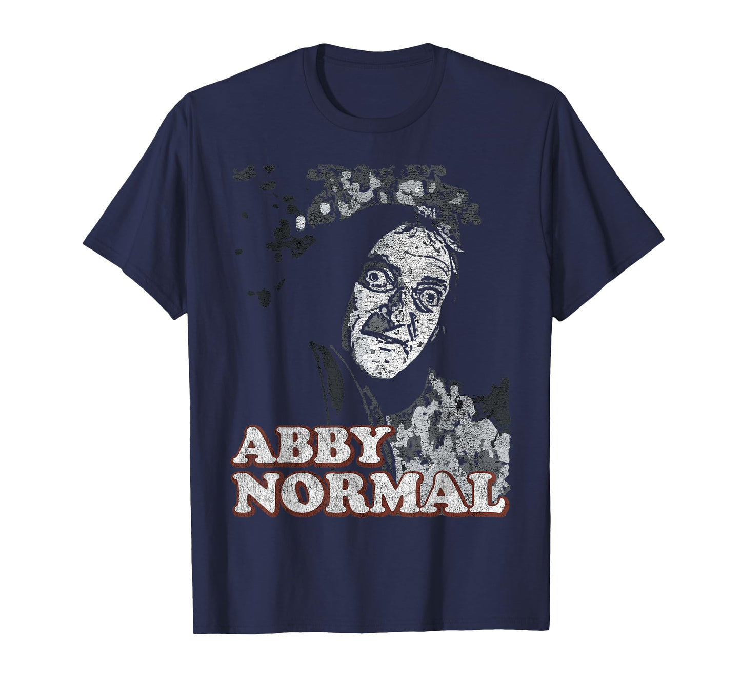 Abby Normal Brain Funny Halloween T-Shirt - T-Shirt | Navy