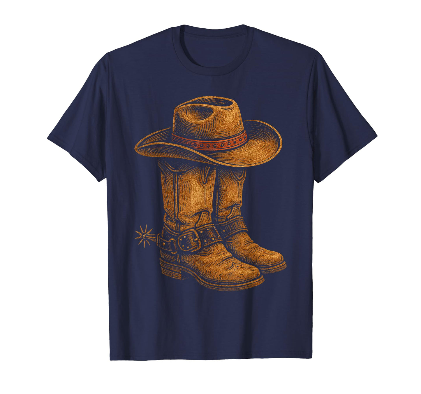 Cowboy Boots Texas Western Southern Country Wild West Rodeo T-Shirt