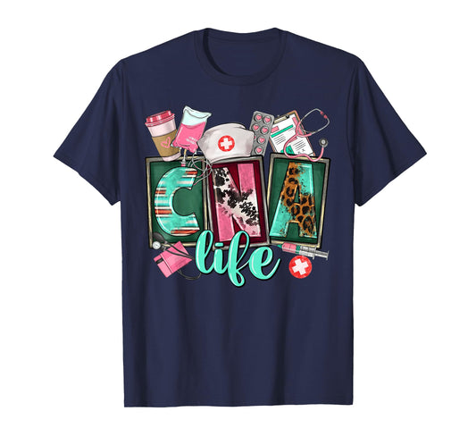 CNA Life Certified Nursing Assistant Medical Worker Hospital T-Shirt