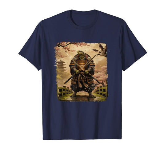 Samurai Turtle Japanese Art Turtle Warrior Bushido Katana T-Shirt