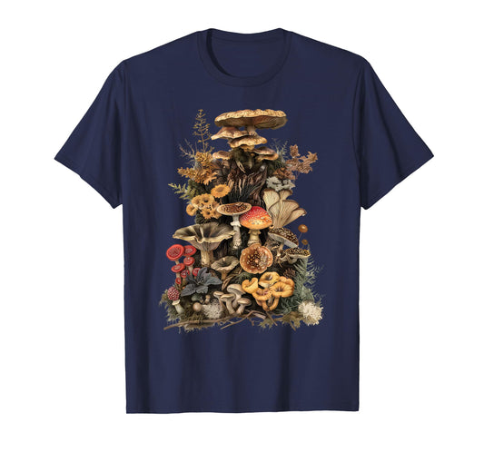 Aesthetic Goblincore Dark Cottagecore Mushroom Nature Lover T-Shirt
