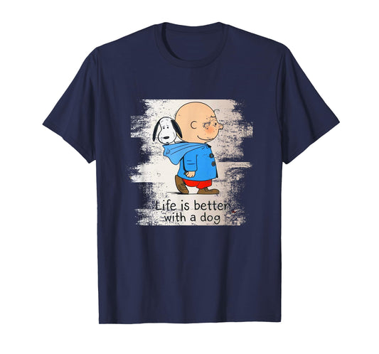 Life Is Better With A Dog T-Shirt for Men Women Kids