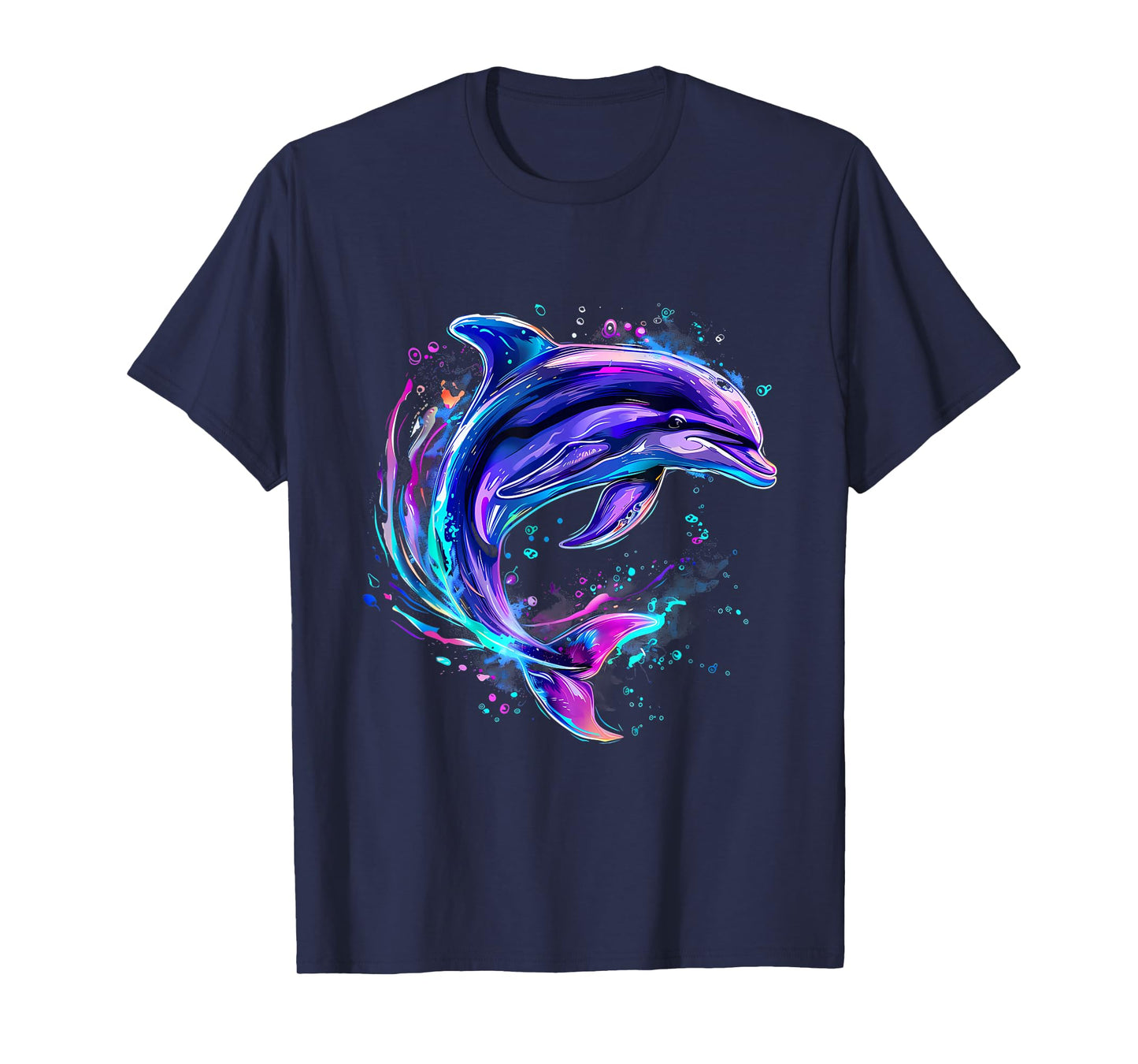 Dolphin Watercolor Sea Ocean Animal Ocean Sea Dolphin T-Shirt