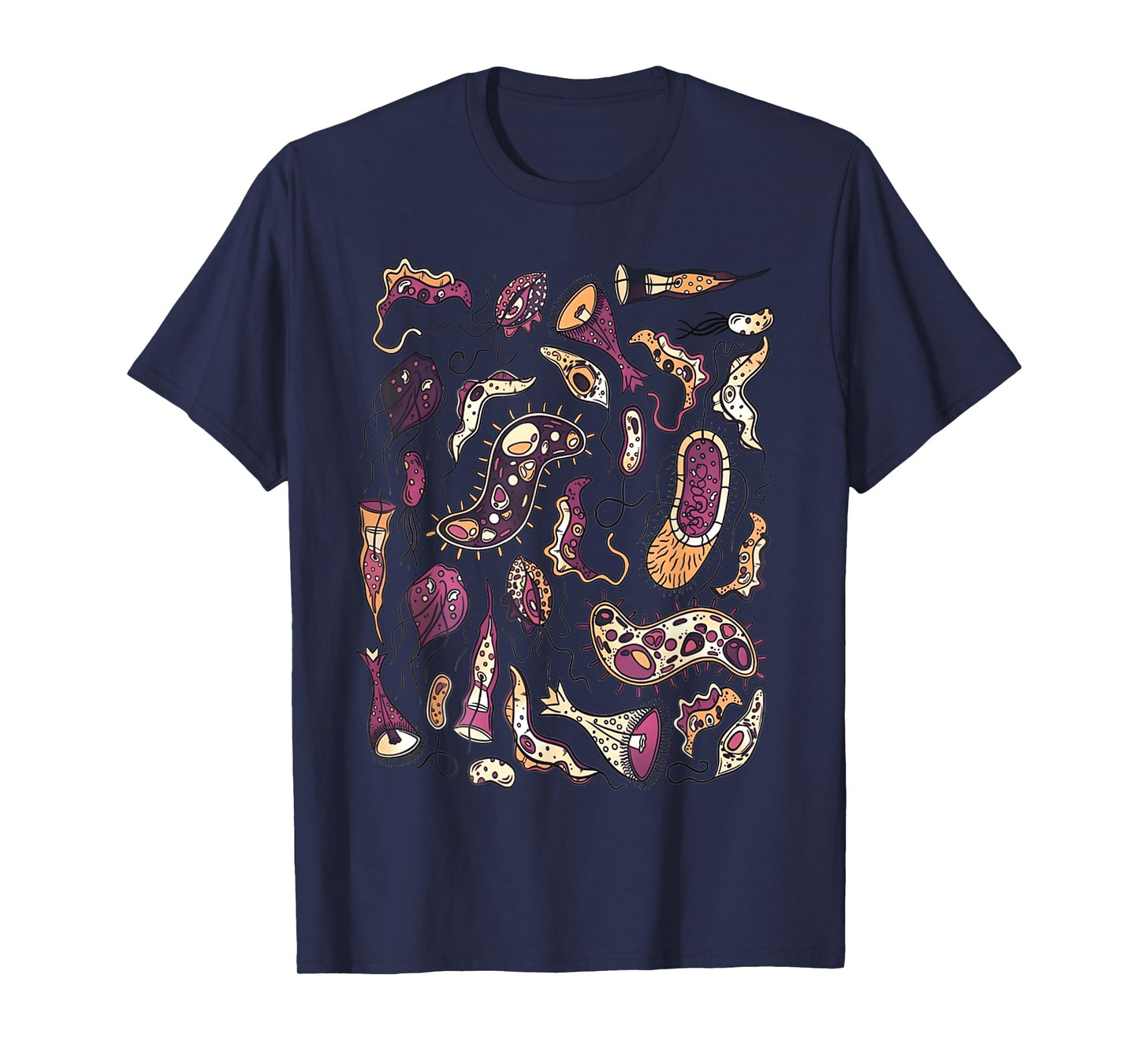 Microbiology Biology Science Bacteriophage Bacteria Anatomy T-Shirt