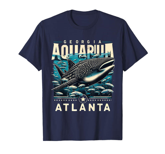 Whale Shark Ocean Life Atlanta Souvenir Art T-Shirt