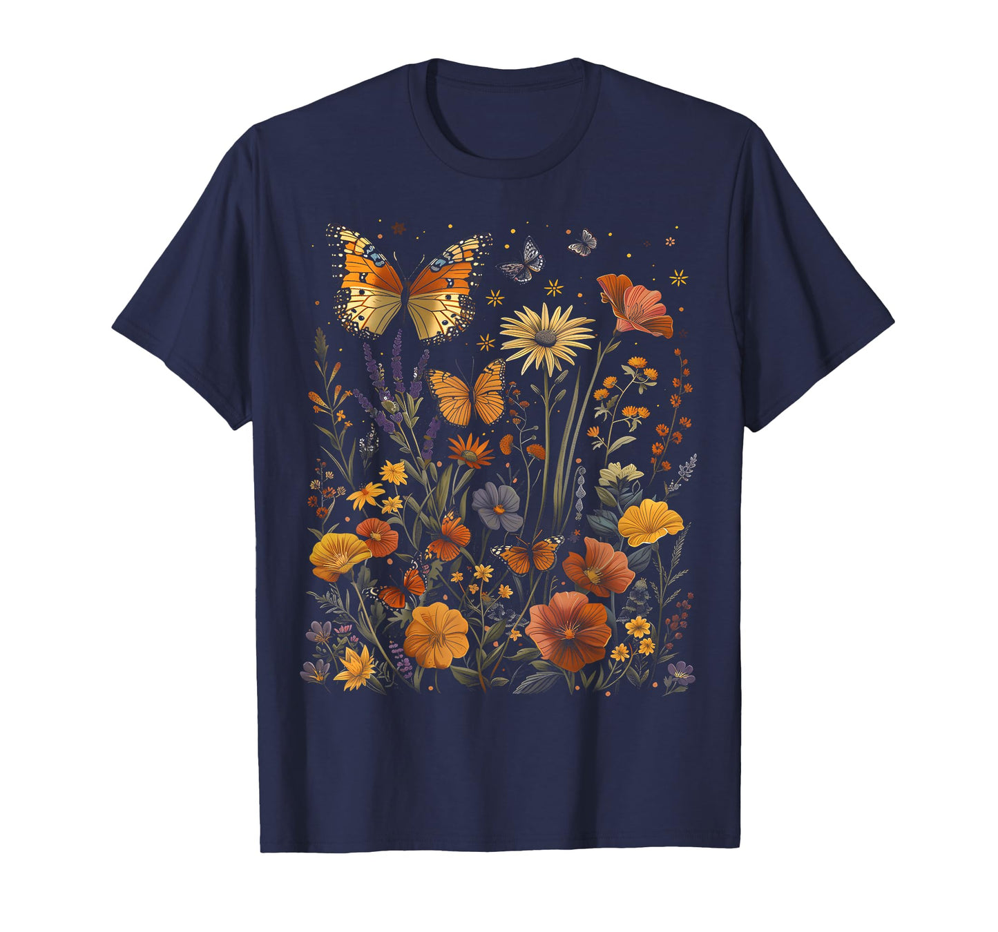 Pollinator Garden Design Wildlife Flowers Native Plants T-Shirt
