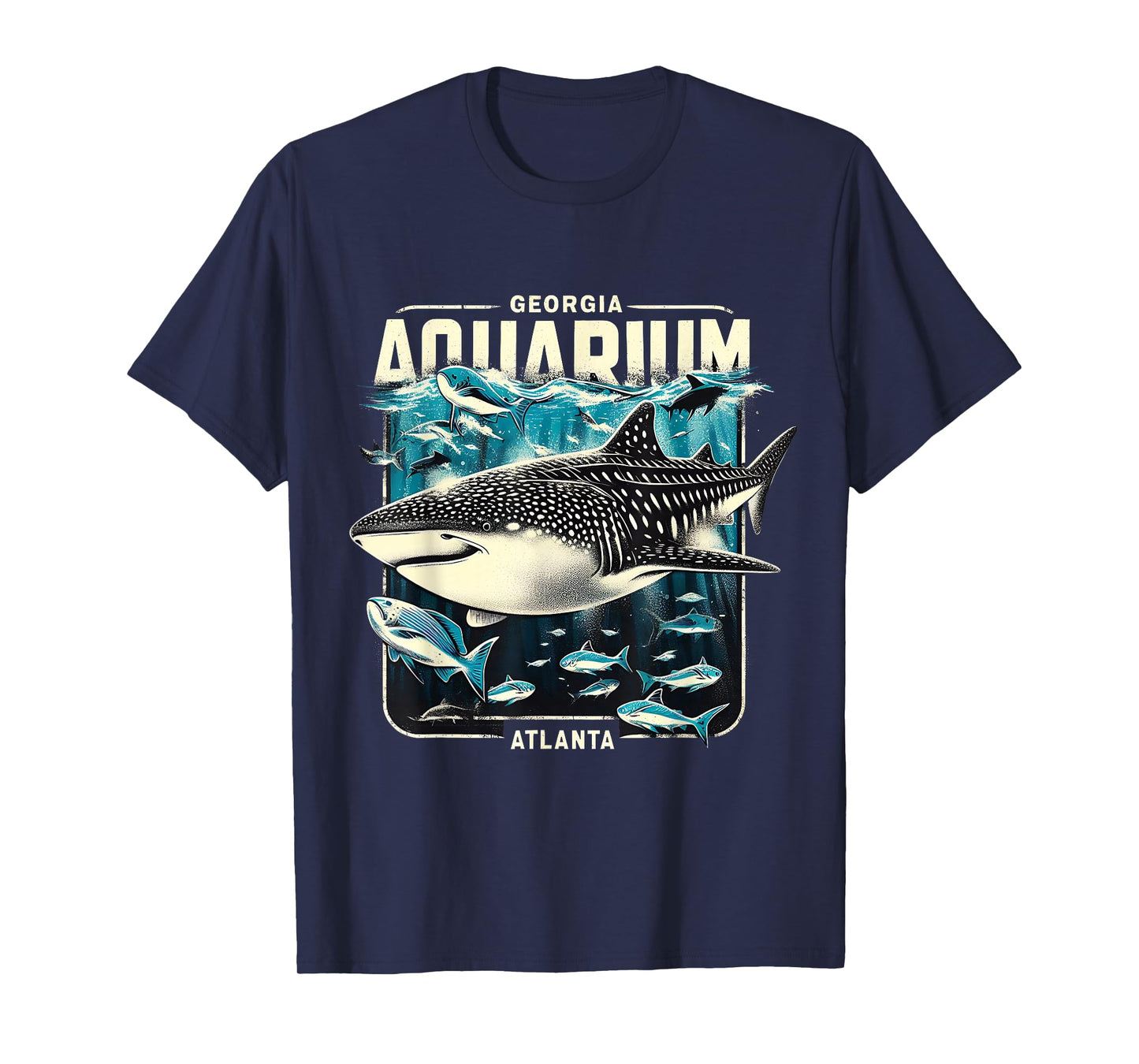 Whale Shark Ocean Life Atlanta Souvenir Art T-Shirt