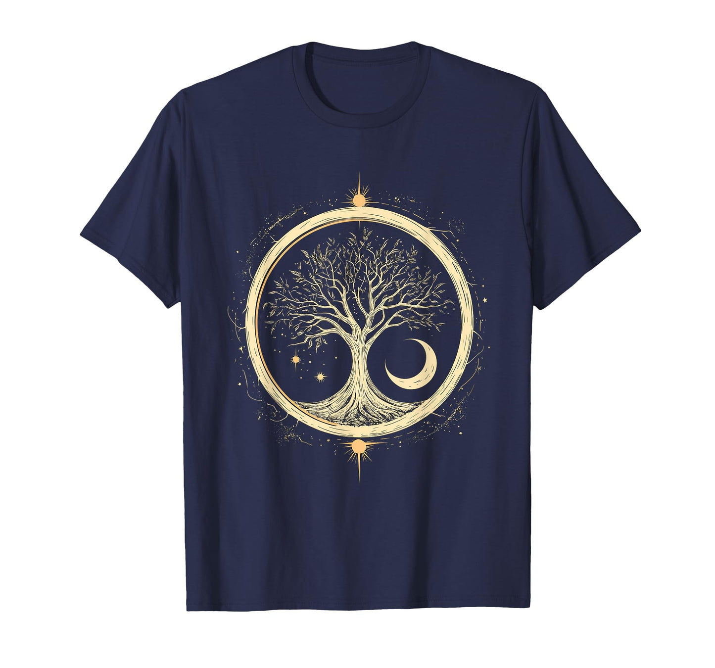 Tree of Life Odin Northman Norse Mythology sun and moon T-Shirt