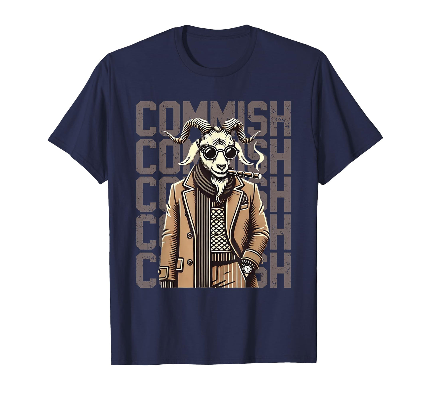 Fantasy Football Commissioner Funny Draft Goat Commish T-Shirt