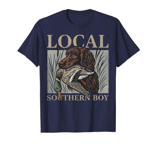 Boykin Spaniel Duck Hunt Season Local Southern Boy Outdoor T-Shirt