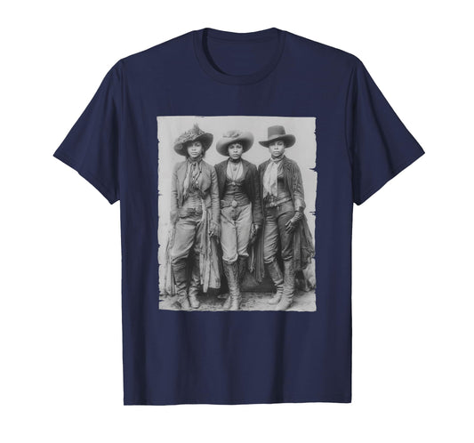 Black African American Cowgirl Western Country Texas Rodeo T-Shirt