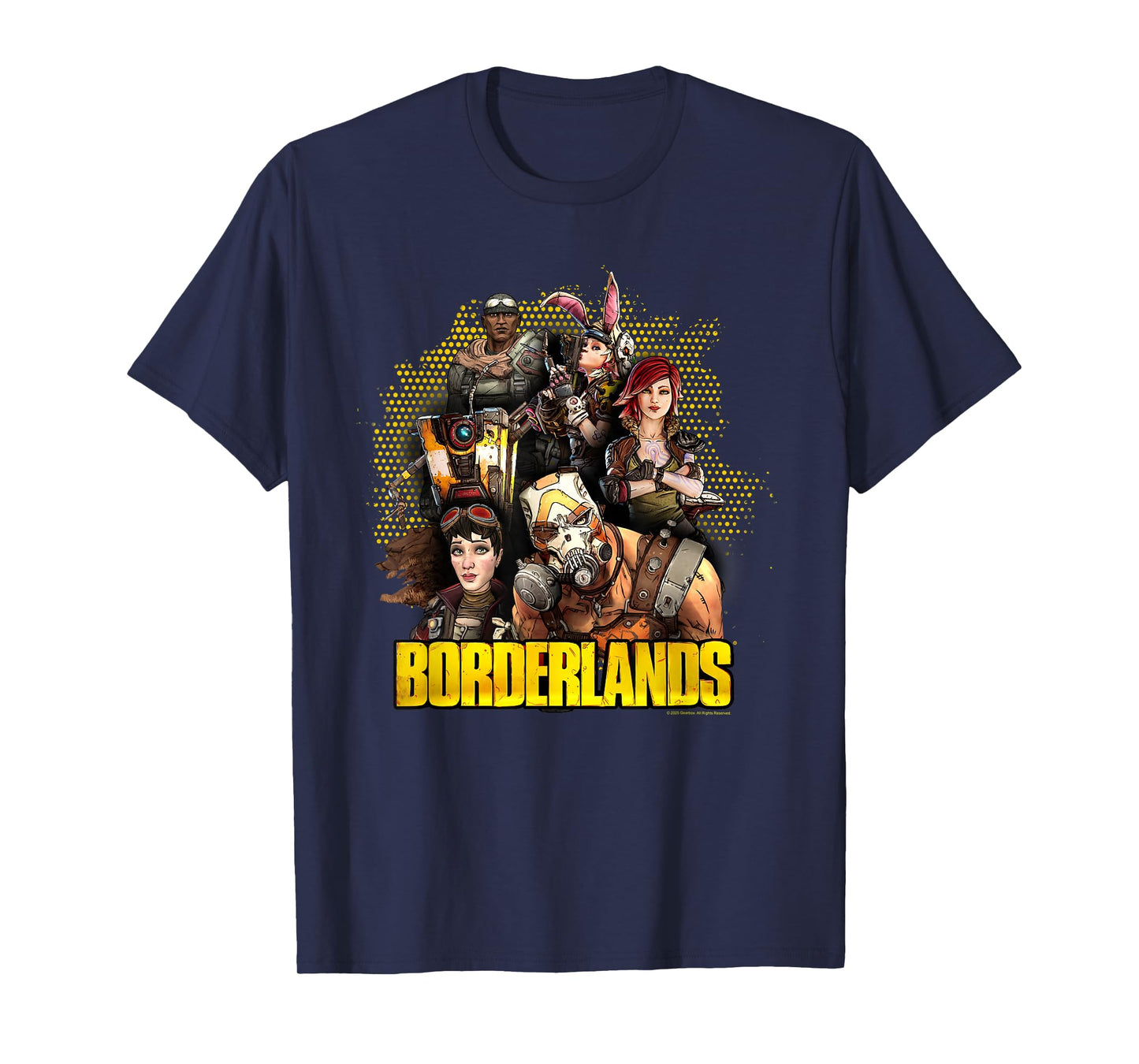 Borderlands Full Cast Collage with Logo Video Game T-Shirt