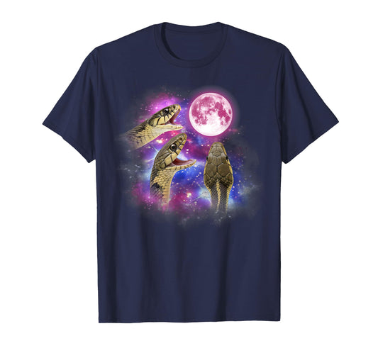 Garter snake Howling At The Moon Wildlife colorful Snake T-Shirt