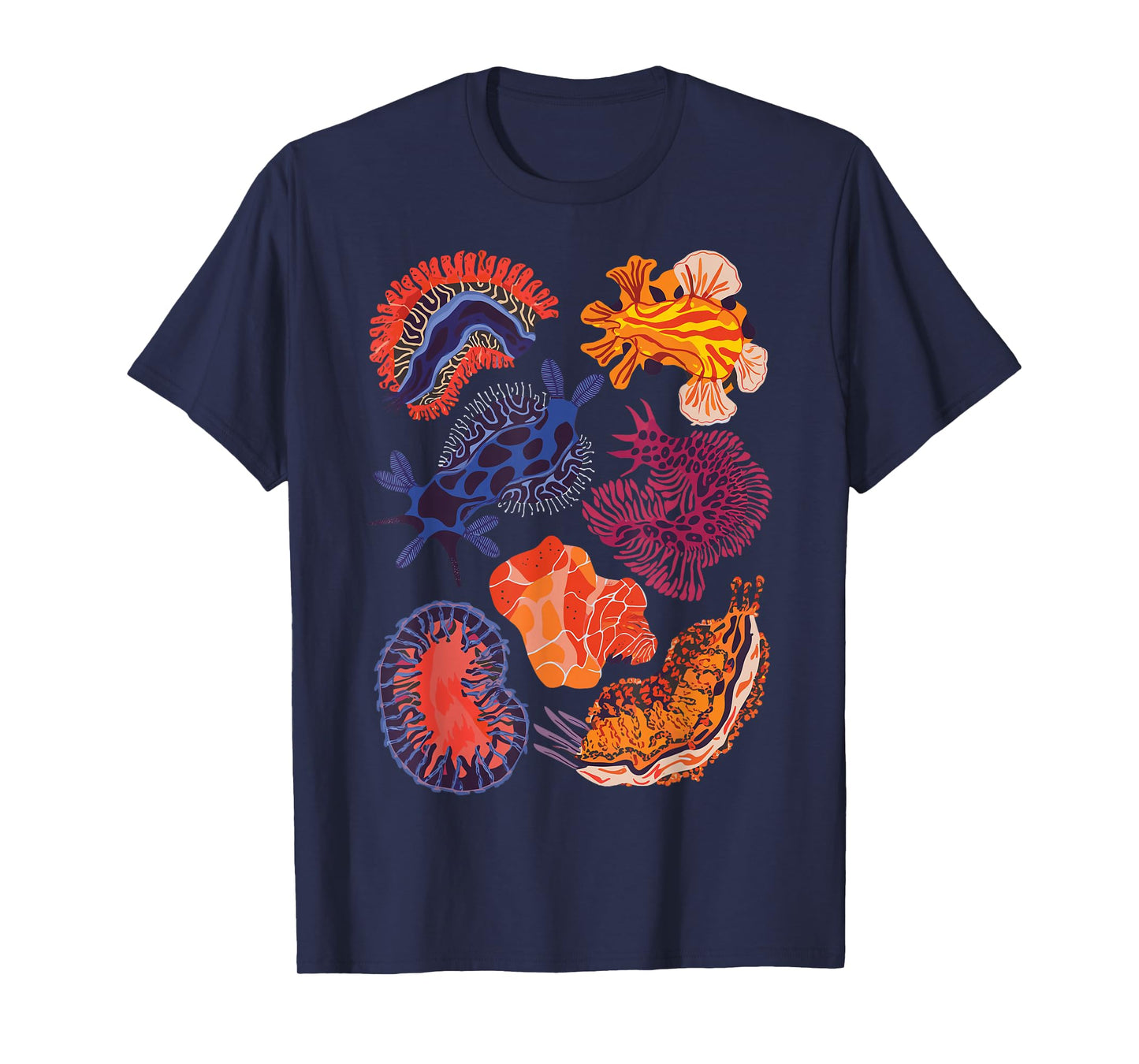 Sea Slugs Nudibranch Marine Animal Biologist Aquarist T-Shirt