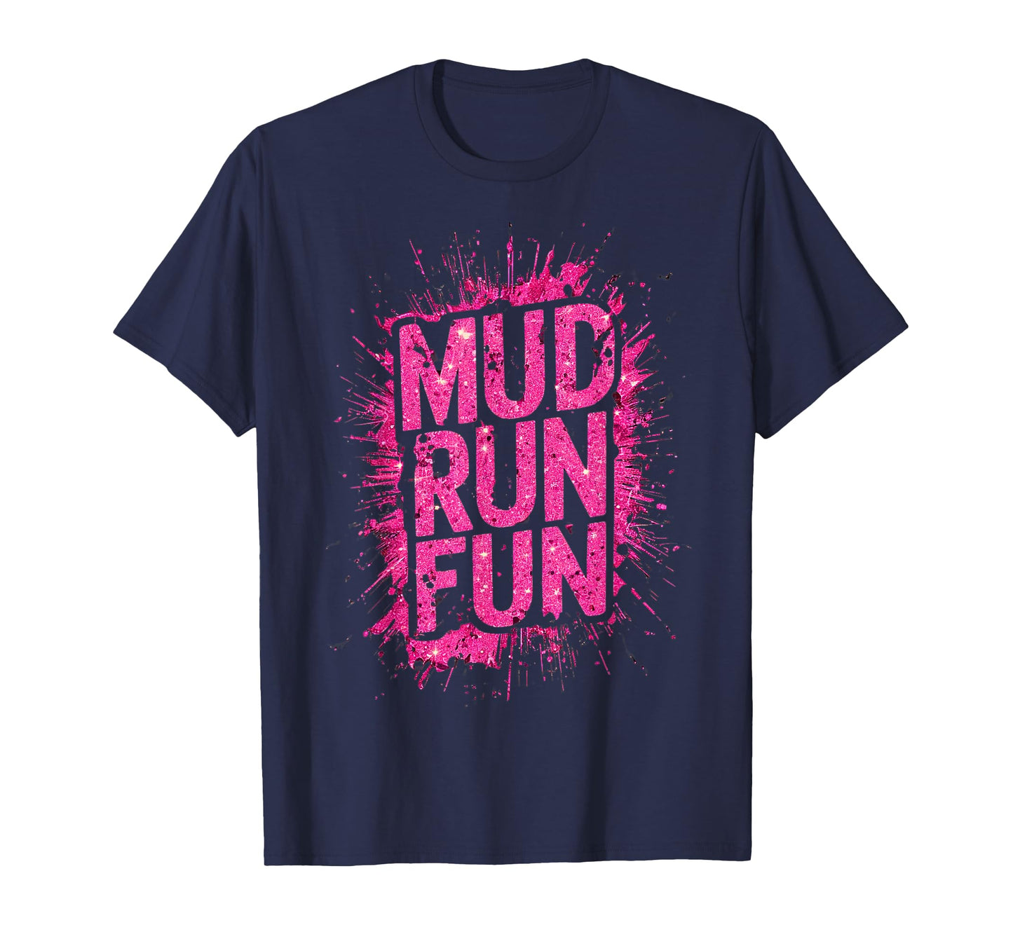 Woman Mud Run Fun Mudder Running Mudding Race Girls Team ATV T-Shirt