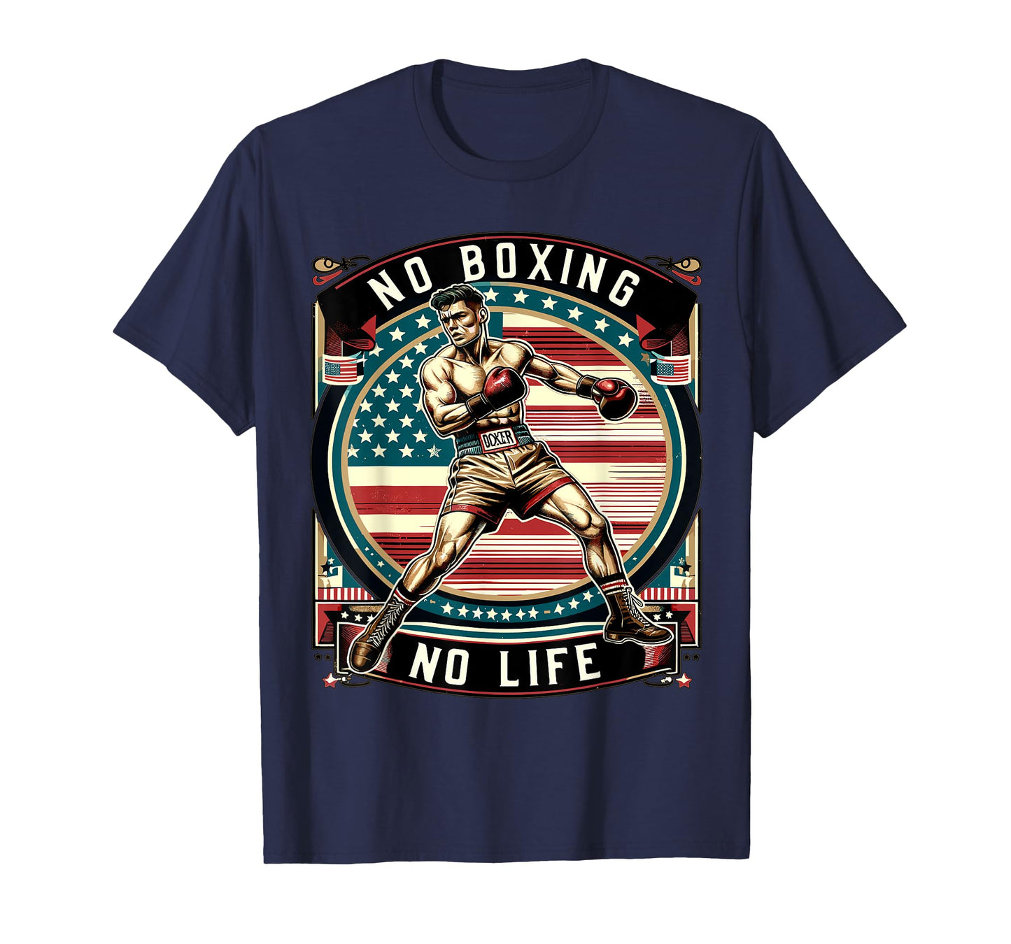 No Boxing No Life American Man Boxing T-Shirt