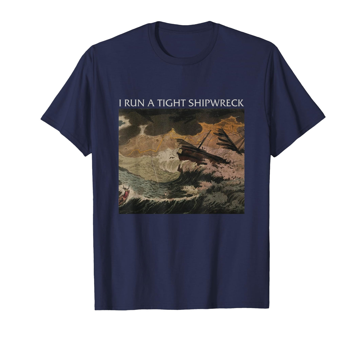 I Run Tight Shipwreck Homeschool Mama Cool Mom T-Shirt