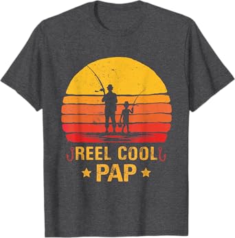 Reel Cool Pap T-Shirt Fishing Fathers Day T-Shirt
