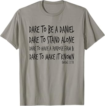 Daniel In The Lions Den Courageous Warrior Bible T-Shirt