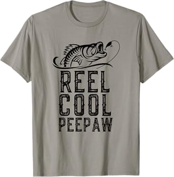 Reel Cool PeePaw Fishing Fisherman Grandpa Retro Pee-Paw T-Shirt