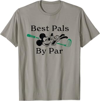 Disney Golf Mickey Mouse & Pluto "Best Pals by Par" Golfing T-Shirt