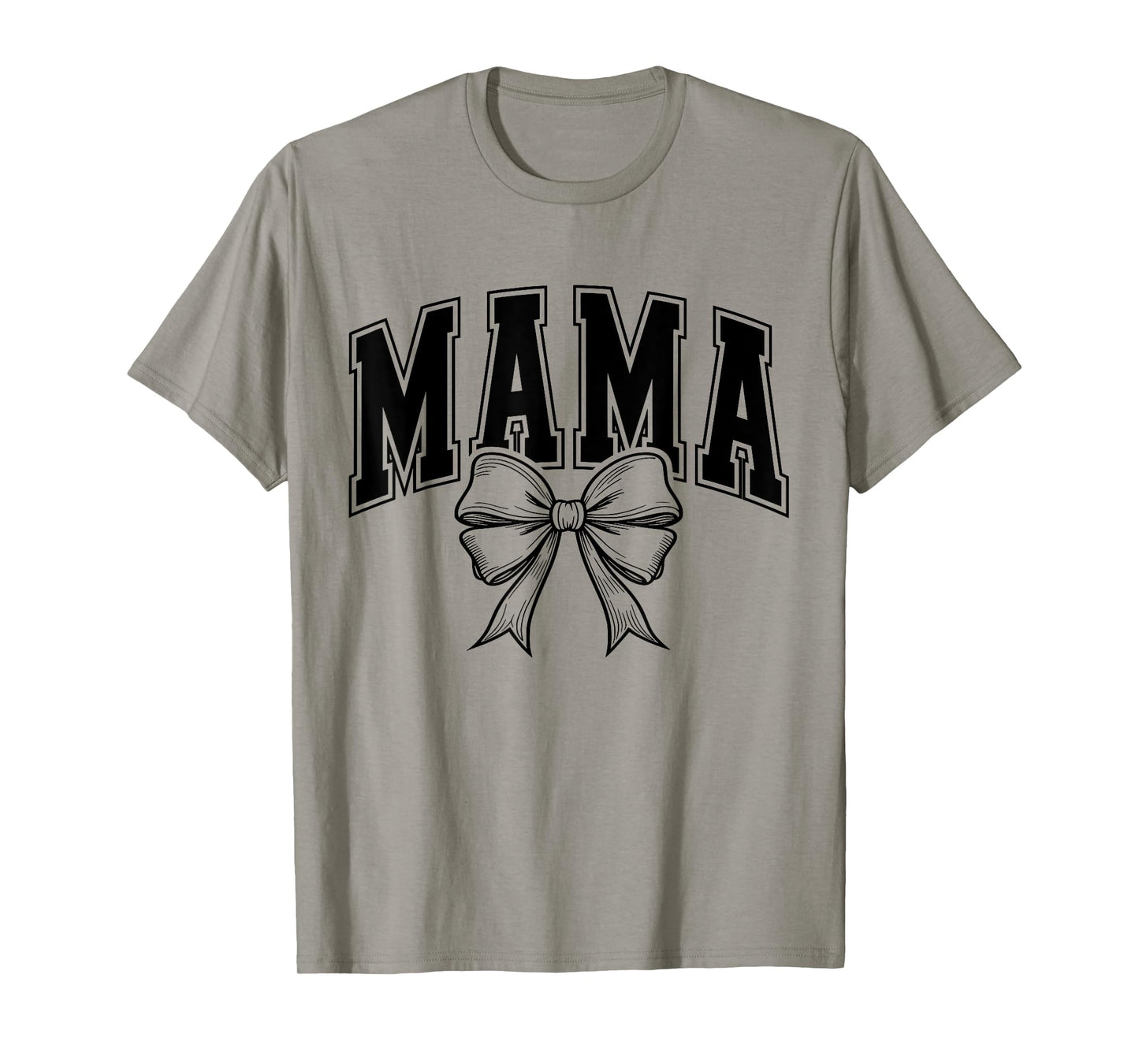 Retro Checkered Mama Coquette Bow Mom Mothers Day Women's T-Shirt