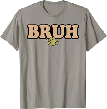 Bruh Frog Meme Shirt Funny Bruh Frog Boys Girls T-Shirt