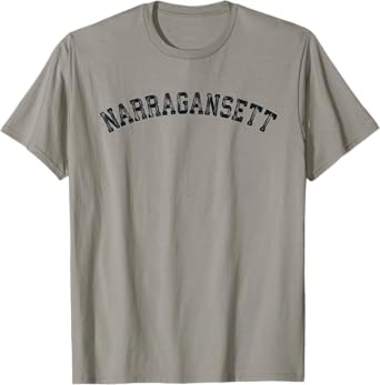 Vintage Narragansett RI T Shirt Scrum Old 401 Retro Sports T T-Shirt