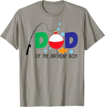 Dad of The Big One Fishing Boy First Birthday Ofishally T-Shirt