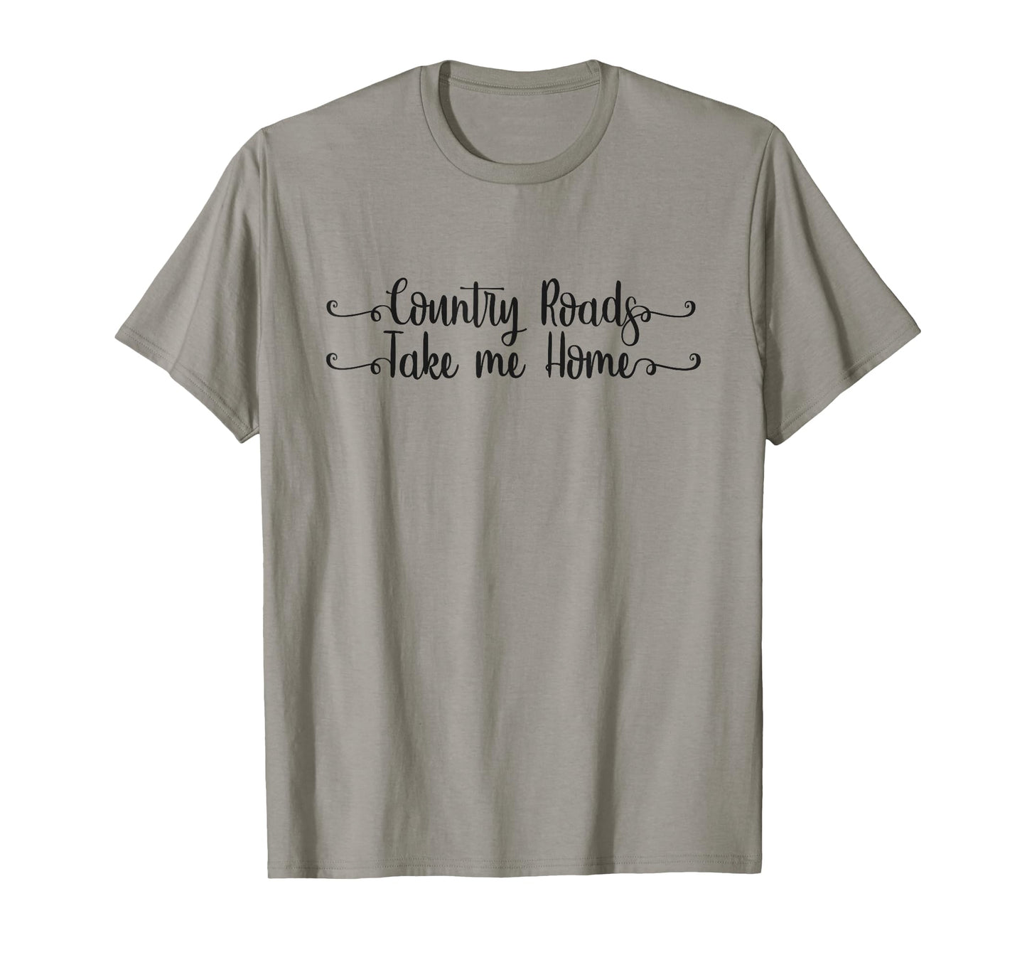 Country Roads Take Me Home Mountain Sunset Adventure T-Shirt