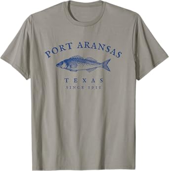 Retro Port Aransas Texas Fishing T-Shirt