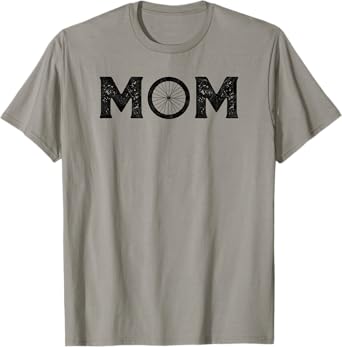Mountain Biking Mom 80's Style Minimalist T-Shirt T-Shirt