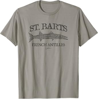 JCombs: St. Barts, French Antilles, Barracuda (Distressed) T-Shirt