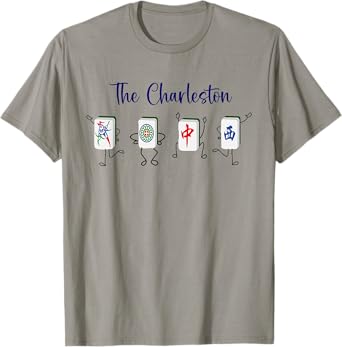 Retro The Charleston Mahjong Funny Mahjong Dance Lover T-Shirt