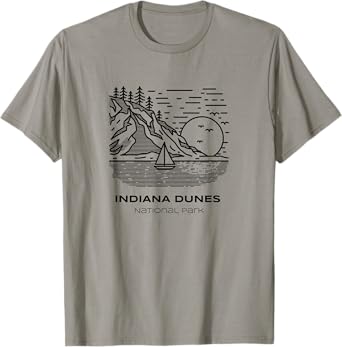 Vintage Indiana Dunes National Park Hike T-Shirt