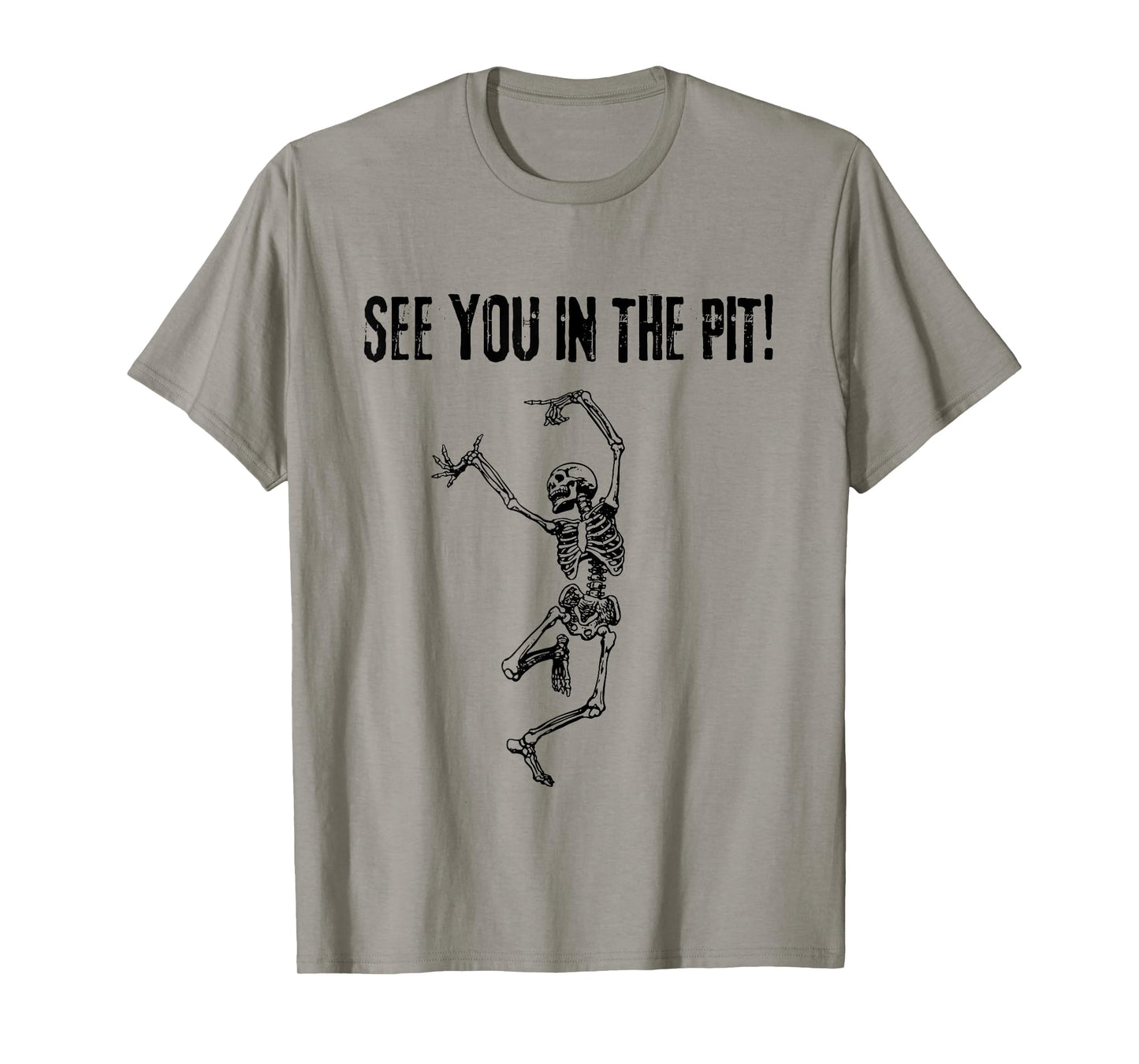 Moshing pit with skeleton - Moshing circle - mosh pit T-Shirt