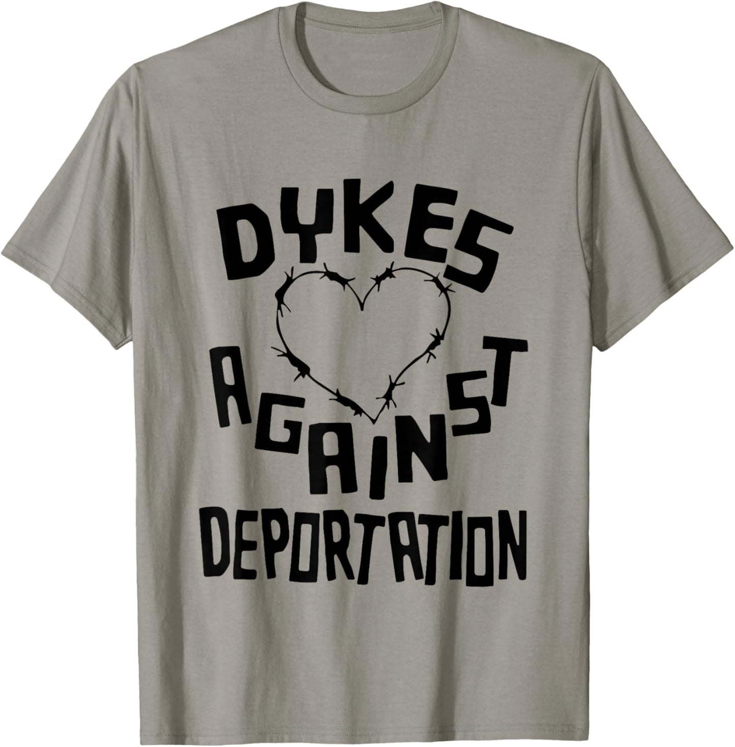 Retro Dykes Against Deportation Funny T-Shirt