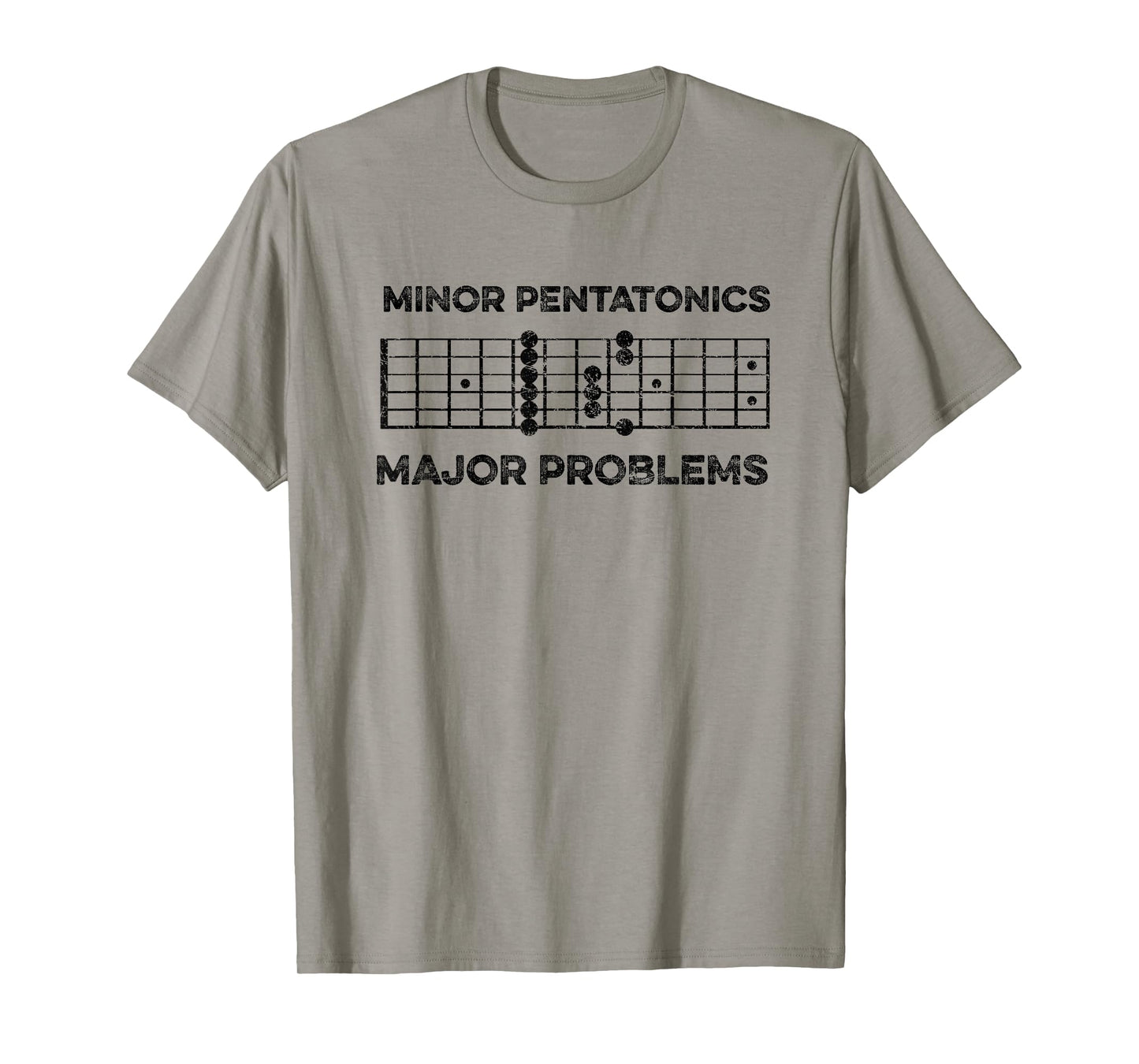 Blues Guitar Meme Minor Pentatonic Graphic Guitar Players T-Shirt