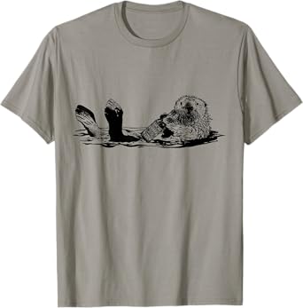 The Original Beer Drinking Otter - Funny Beer T-Shirt T-Shirt