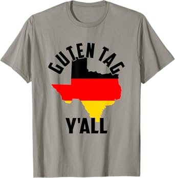 Retro Guten Tag Y'all Funny Texas Germany Oktoberfest German T-Shirt
