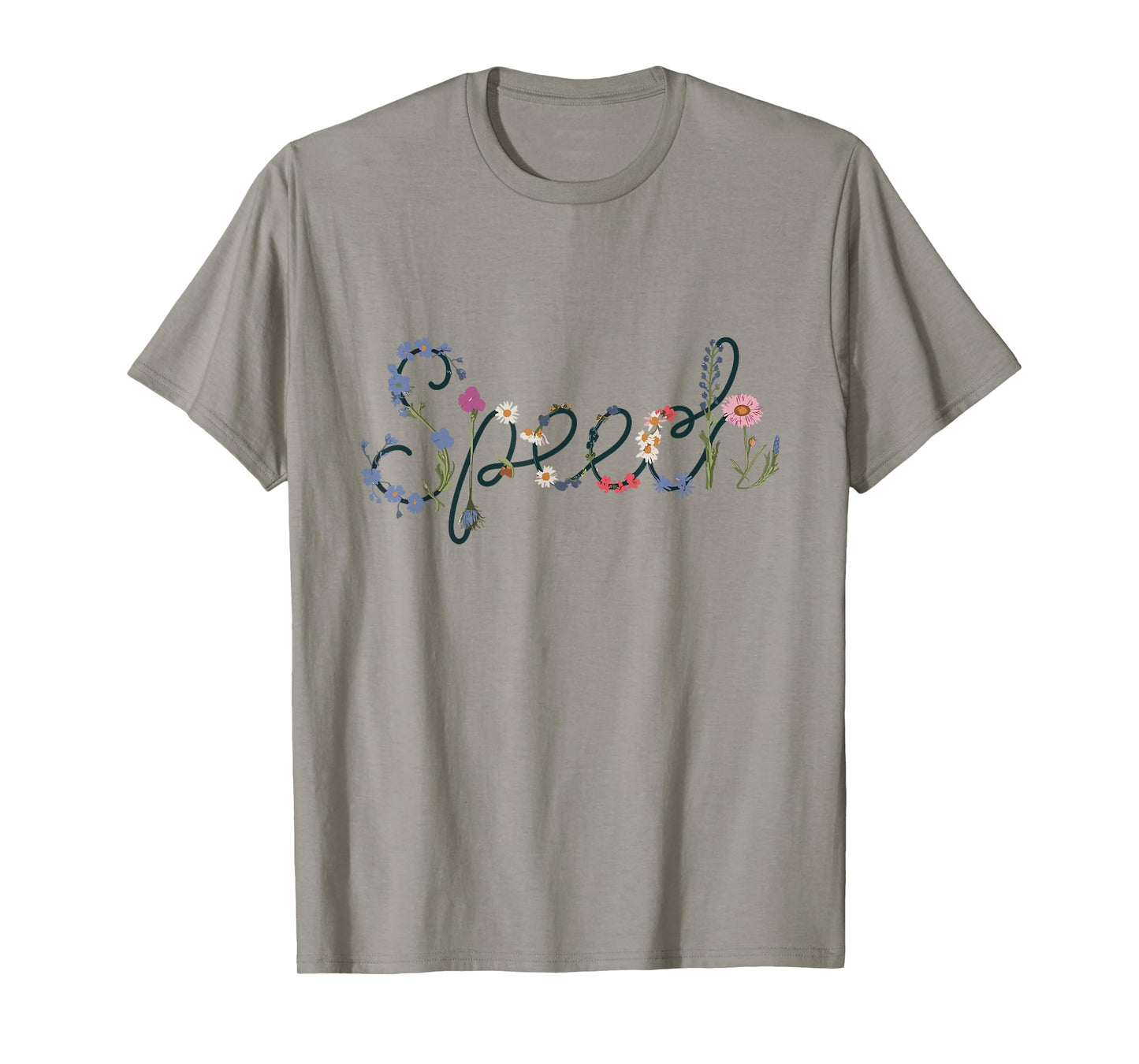 Speech Therapy Wildflower Floral SLP T-Shirt